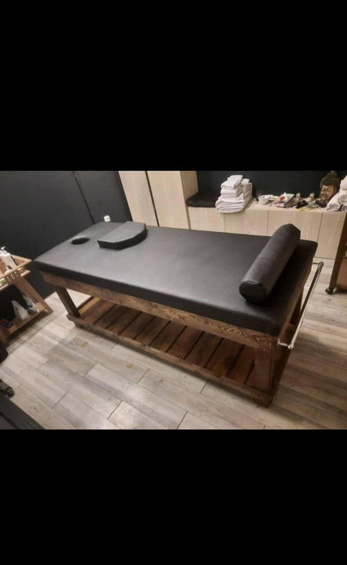تخت ماساژ تمام چوب روس و تشک فوق طبی